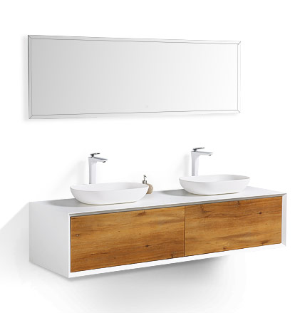 Double Sink Bathroom Cabinets