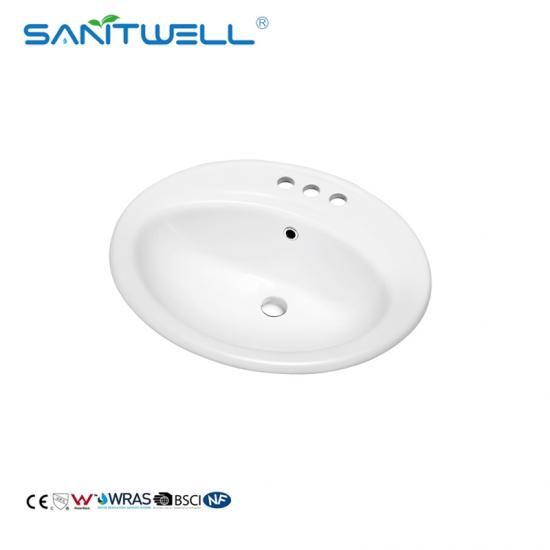 Hand wash ceramic counter top basin