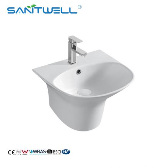 Wall hung corner basin