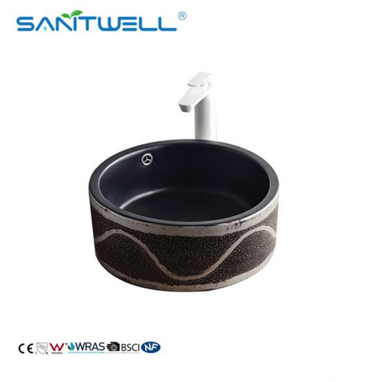 Color sink ceramic basin