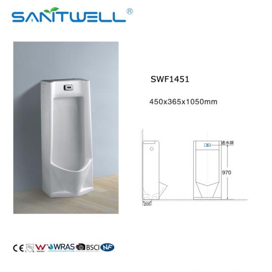 pedestal ceramic men urinal