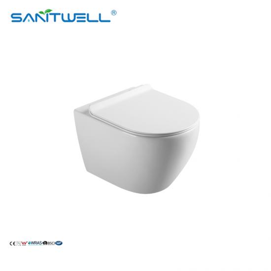 round wall hung pan wc suite