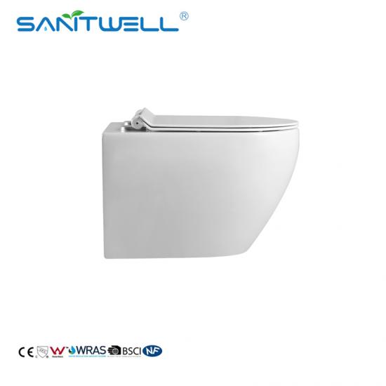 round wall hung pan wc suite