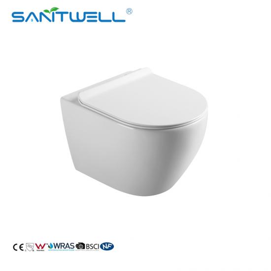 round wall hung pan wc suite