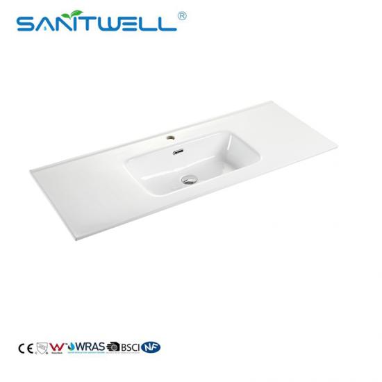 bathroom cabinet countertop double basin