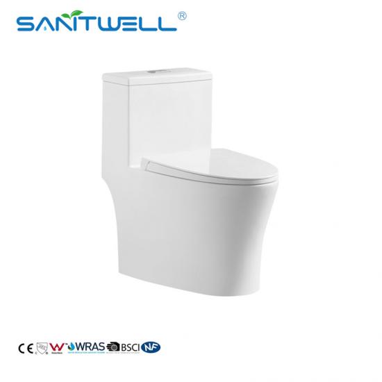 One-piece toilet