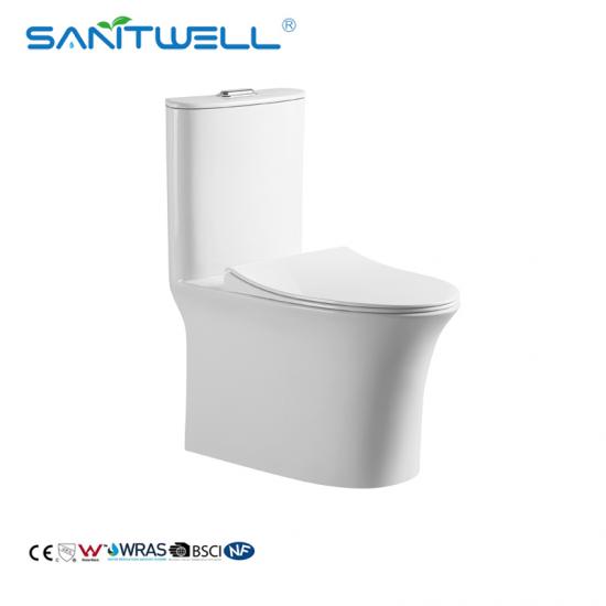 One-piece toilet