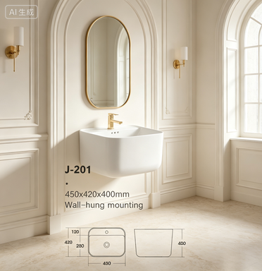 Wall hung wash basin