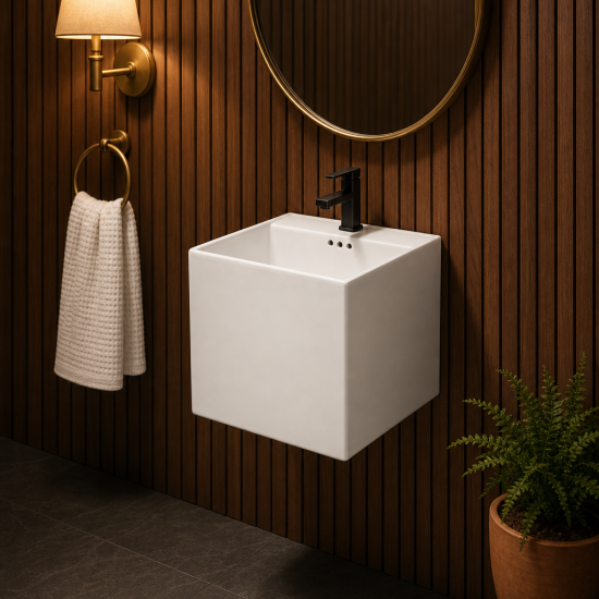 Wall hung basin