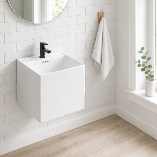 Wall hung basin