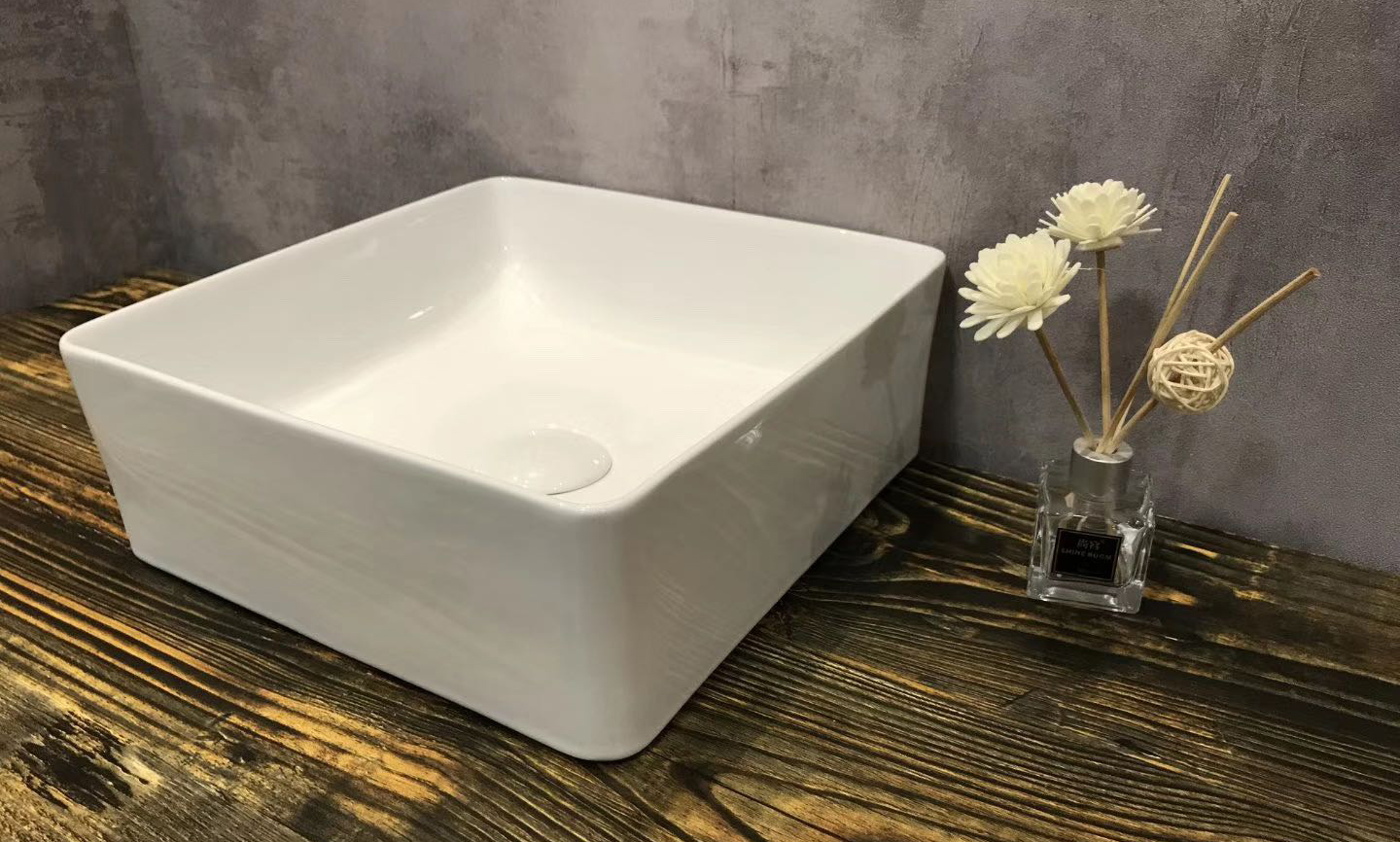 The versatility and variety of squared washbasins